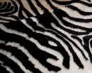 Rugs Black and White Rug - 63" x 90" Zebra Black And White Faux Hide - Area Rug HomeRoots