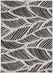 Rugs Black and White Rug - 91" X 130" X 0.'5" Black/White Polypropylene Rug HomeRoots