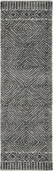 Rugs Black Area Rugs - 108" X 156" X 0.'5" Grey/Black Wool Rug HomeRoots