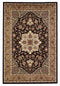 Rugs Black Area Rugs - 2'3" x 3'3" Polypropylene Black/Beige Area Rug HomeRoots