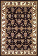 Rugs Black Area Rugs - 20" x 31" Polypropylene Black/Ivory Area Rug HomeRoots