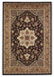 Rugs Black Area Rugs - 5'3" x 7'7" Polypropylene Black/Beige Area Rug HomeRoots