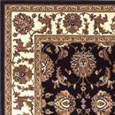 Rugs Black Area Rugs - 5'3" x 7'7" Polypropylene Black/Ivory Area Rug HomeRoots