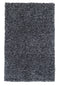 Rugs Black Area Rugs - 5' x 7' Polyester Black Heather Area Rug HomeRoots