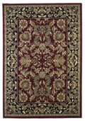 Rugs Black Area Rugs - 7'7" x 10'10" Polypropylene Red/Black Area Rug HomeRoots