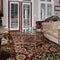 Rugs Black Area Rugs - 7'7" x 10'10" Polypropylene Red/Black Area Rug HomeRoots