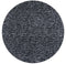 Rugs Black Area Rugs - 8' Round Polyester Black Heather Area Rug HomeRoots