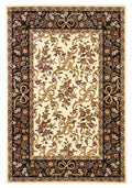 Rugs Black Area Rugs - 9'10" X 13'2" Polypropylene Ivory/Black Area Rug HomeRoots