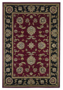 Rugs Black Area Rugs - 9'10" X 13'2" Polypropylene Red/Black Area Rug HomeRoots