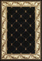 Rugs Black Rug - 2'3" x 3'3" Polypropylene Black Area Rug HomeRoots