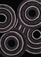 Rugs Black Rug 22" x 26" x 1.2" Black Polyester Accent Rug 9142 HomeRoots