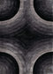 Rugs Black Rug - 22" x 26" x 1.2" Black Polyester Accent Rug HomeRoots