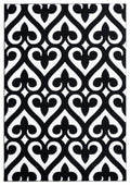 Rugs Black Rug 31" x 50" x 0.53" Black Olefin/Polypropylene Mat Rug 7467 HomeRoots