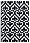 Rugs Black Rug 31" x 50" x 0.53" Black Olefin/Polypropylene Mat Rug 7467 HomeRoots