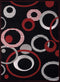 Rugs Black Rug 33" x 39" x 0.31" Black Polypropylene Accent Rug 8778 HomeRoots