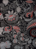 Rugs Black Rug 33" x 39" x 0.31" Black Polypropylene Accent Rug 8890 HomeRoots