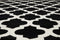 Rugs Black Rug - 63" x 86" x 0.47" Black Polyester Area Rug HomeRoots