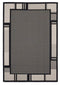 Rugs Black Rug 94" x 126" x 0.04" Black Polypropylene Oversize Rug 6946 HomeRoots