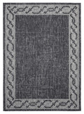 Rugs Black Rug - 94" x 126" x 0.04" Black Polypropylene Oversize Rug HomeRoots