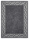 Rugs Black Rug - 94" x 126" x 0.04" Black Polypropylene Oversize Rug HomeRoots