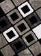 Rugs Black Rug 94" x 126" x 1.2" Black Polyester Oversize Rug 9165 HomeRoots