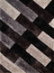 Rugs Black Rug 94" x 126" x 1.2" Black Polyester Oversize Rug 9168 HomeRoots