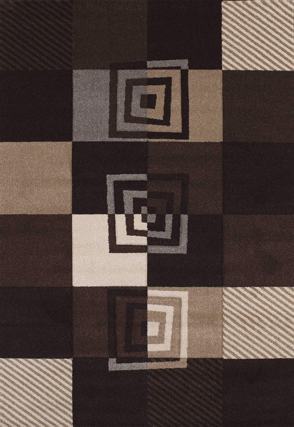 Rugs Black Rug - 94" x 134" x 0.5" Black Polypropylene Oversize Rug HomeRoots