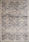 Rugs Blue and Grey Rug 150" x 180" x 0.21" Blue/Grey Polyester Rug 1751 HomeRoots