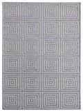 Rugs Blue and Grey Rug - 150" x 180" x 0.36" Blue/Grey Polyester/Olefin Oversize Rug HomeRoots