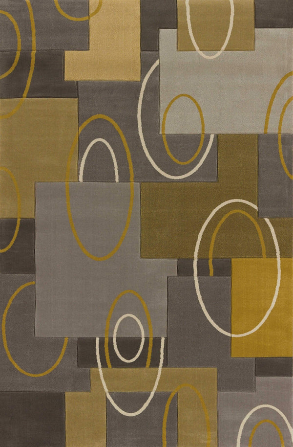 Rugs Blue and Grey Rug 22" x 32" x 0.47" Silver Polypropylene Accent Rug 8536 HomeRoots