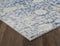 Blue and Grey Rug - 24" X 84" X 0.'5" Blue/Grey Polypropelene Rug