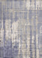 Rugs Blue and Grey Rug - 3'3" x 5'3" Viscose Grey/Blue Area Rug HomeRoots