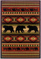 Rugs Blue and Grey Rug 31" x 50" x 0.47" Terracotta Polypropylene Mat Rug 9073 HomeRoots