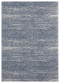 Rugs Blue and Grey Rug 39" x 59" x 1.2" Blue/Grey Microfiber Polyester Mat Rug 1688 HomeRoots