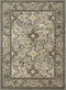 Rugs Blue and Grey Rug - 63" x 86" x 0.3" Blue/Grey Olefin Area Rug HomeRoots