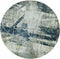 Rugs Blue and Grey Rug - 63" X 91" X 0.'25" Grey/Blue Polyester / Viscose Rug HomeRoots