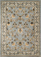 Rugs Blue and Grey Rug 94" x 126" x 0.3" Blue/Grey Olefin Oversize Rug 1423 HomeRoots