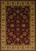 Rugs Blue and Grey Rug - 94" x 126" x 0.4" Red Oversize Rug HomeRoots