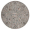 Rugs Blue and Grey Rug - 94" x 94" x 0.79" Blue/Grey Microfiber/Polyester Round Rug HomeRoots