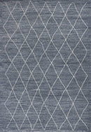 Rugs Blue Area Rugs 3'3"X 5'3" Polypropylene Blue Area Rug 3762 HomeRoots