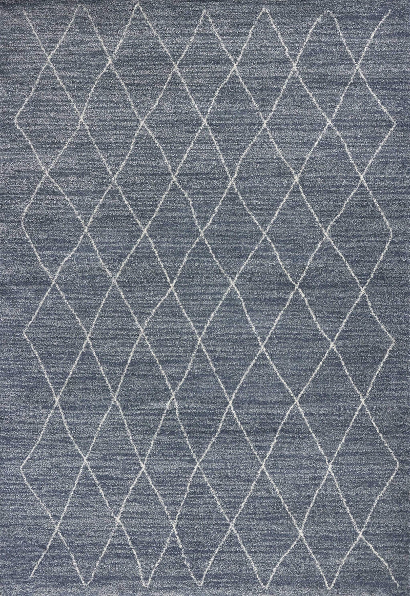 Rugs Blue Area Rugs 3'3"X 5'3" Polypropylene Blue Area Rug 3762 HomeRoots