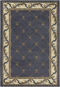 Rugs Blue Area Rugs 5'3" x 7'7" Polypropylene Blue Area Rug 2469 HomeRoots