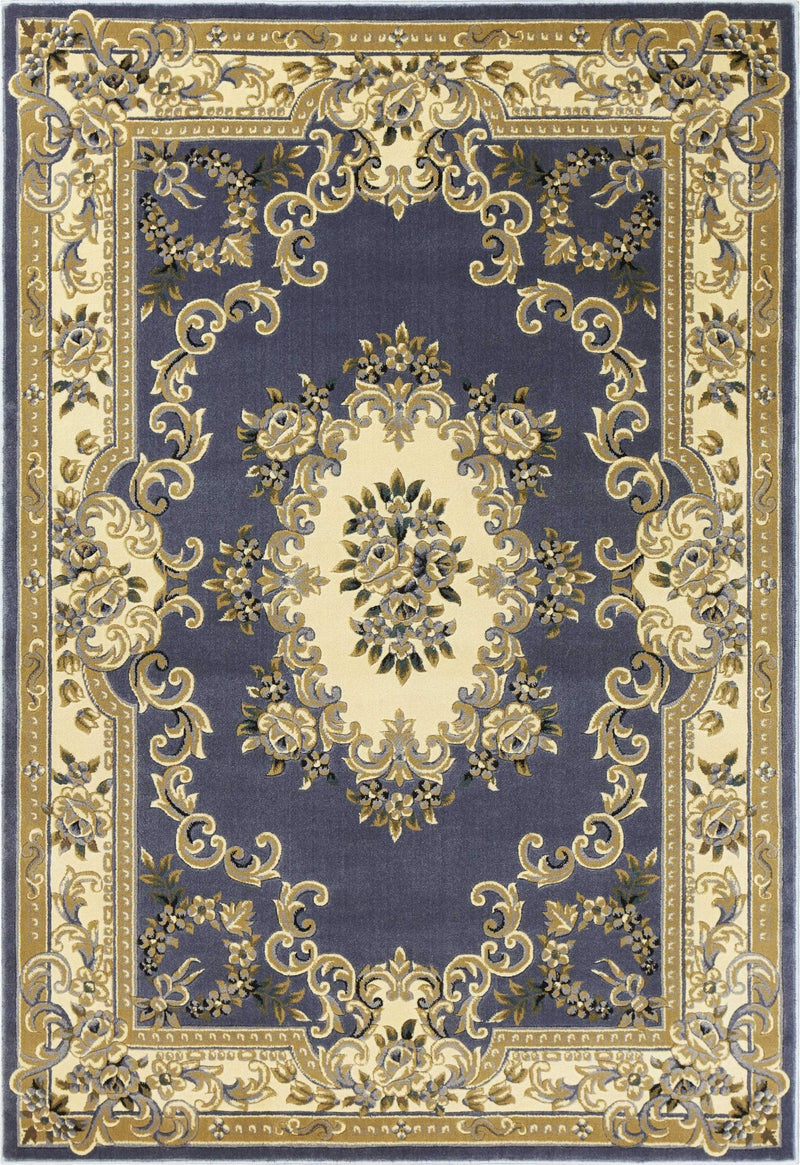 Rugs Blue Area Rugs - 5'3" x 7'7" Polypropylene Blue Area Rug HomeRoots
