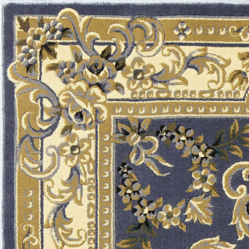 Rugs Blue Area Rugs - 5'3" x 7'7" Polypropylene Blue Area Rug HomeRoots