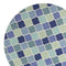 Blue Area Rugs - 7'6" Round UV-treated Polypropylene Blue Area Rug