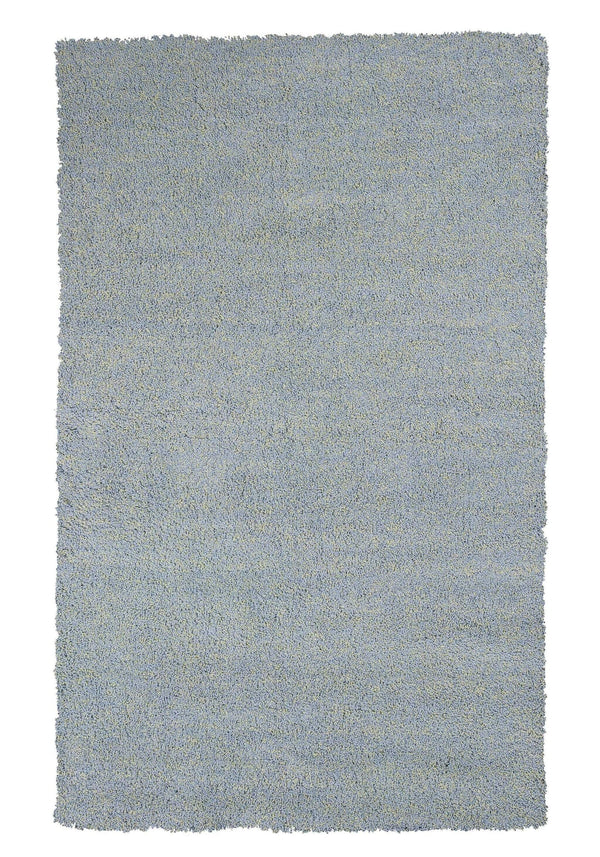 Rugs Blue Area Rugs - 7'6" X 9'6" Polyester Blue Heather Area Rug HomeRoots