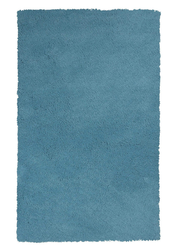 Rugs Blue Area Rugs - 7'6" X 9'6" Polyester Highlighter Blue Area Rug HomeRoots