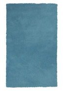 Rugs Blue Area Rugs - 8' x 11' Polyester Highlighter Blue Area Rug HomeRoots