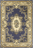 Rugs Blue Area Rugs - 9'10" x 13'2" Polypropylene Blue Area Rug HomeRoots