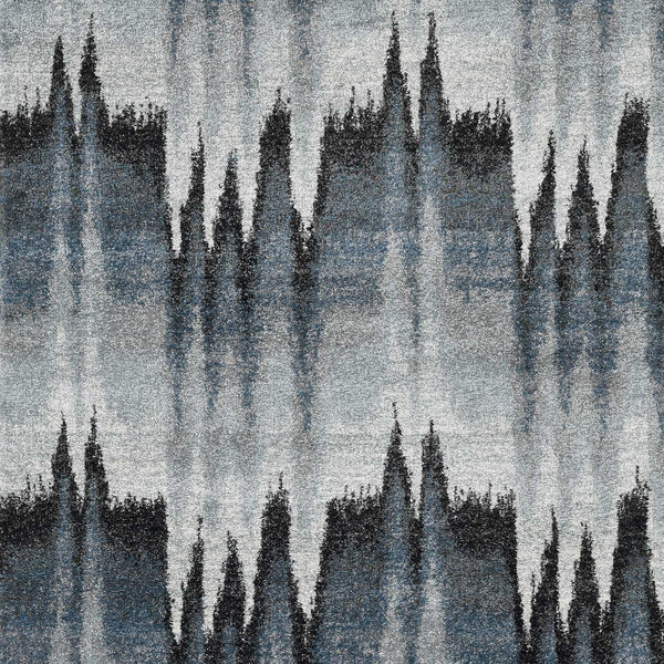 Rugs Blue Area Rugs - 94" X 130" X 0.'5" Blue Ivory Polypropylene Rug HomeRoots